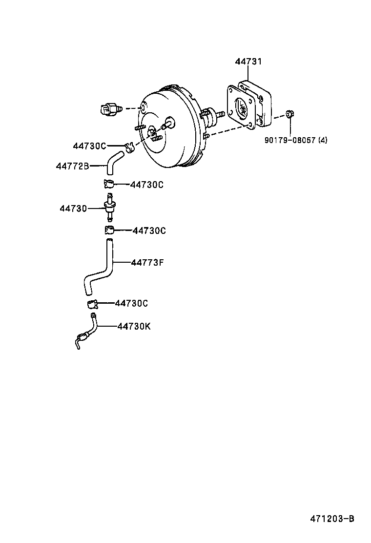  HILUX |  BRAKE BOOSTER VACUUM TUBE