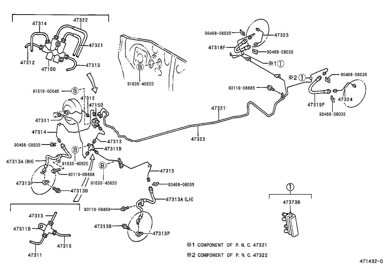  YARIS ECHO 4D |  BRAKE TUBE CLAMP