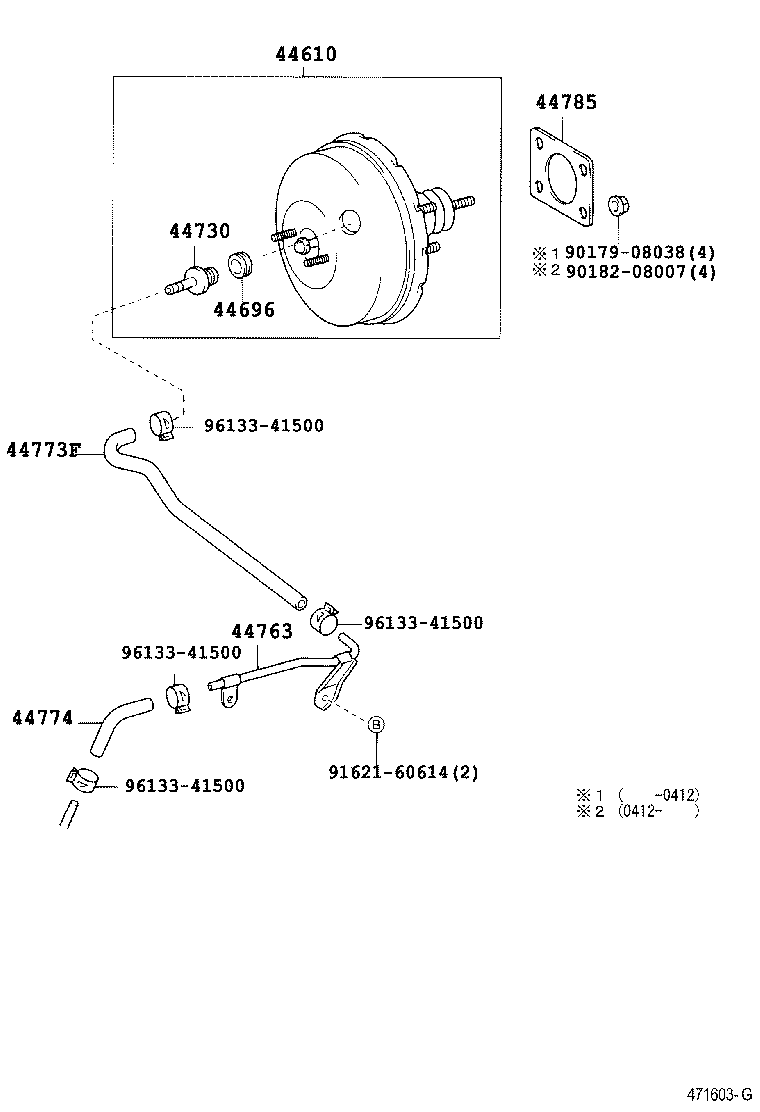  YARIS ECHO 4D |  BRAKE BOOSTER VACUUM TUBE