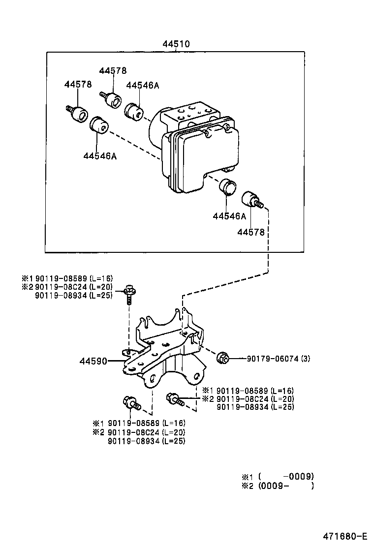  YARIS ECHO 4D |  BRAKE TUBE CLAMP