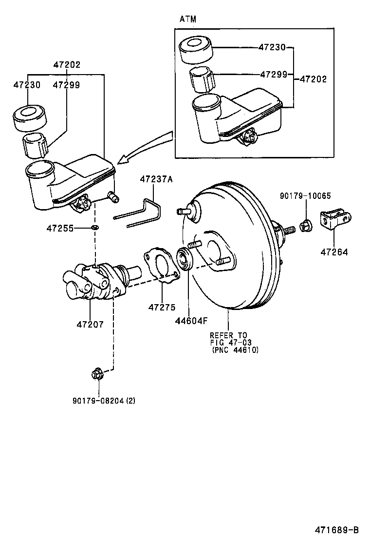  YARIS ECHO 4D |  BRAKE MASTER CYLINDER