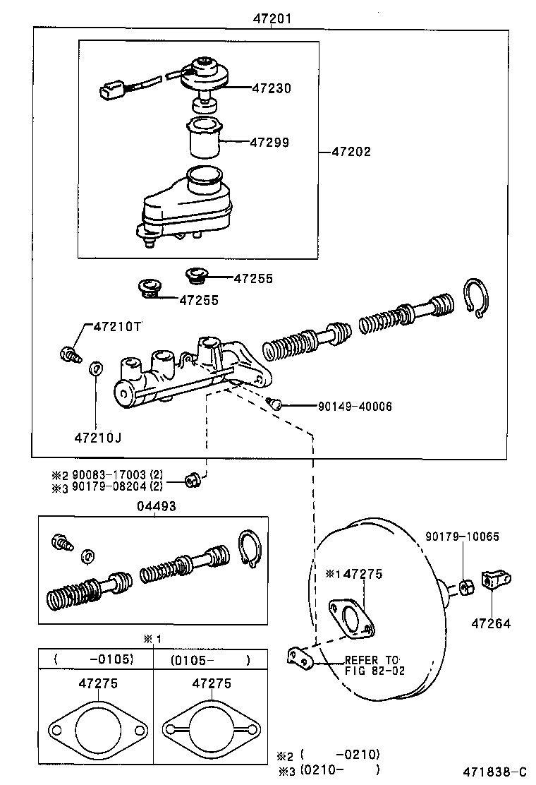  T U V |  BRAKE MASTER CYLINDER