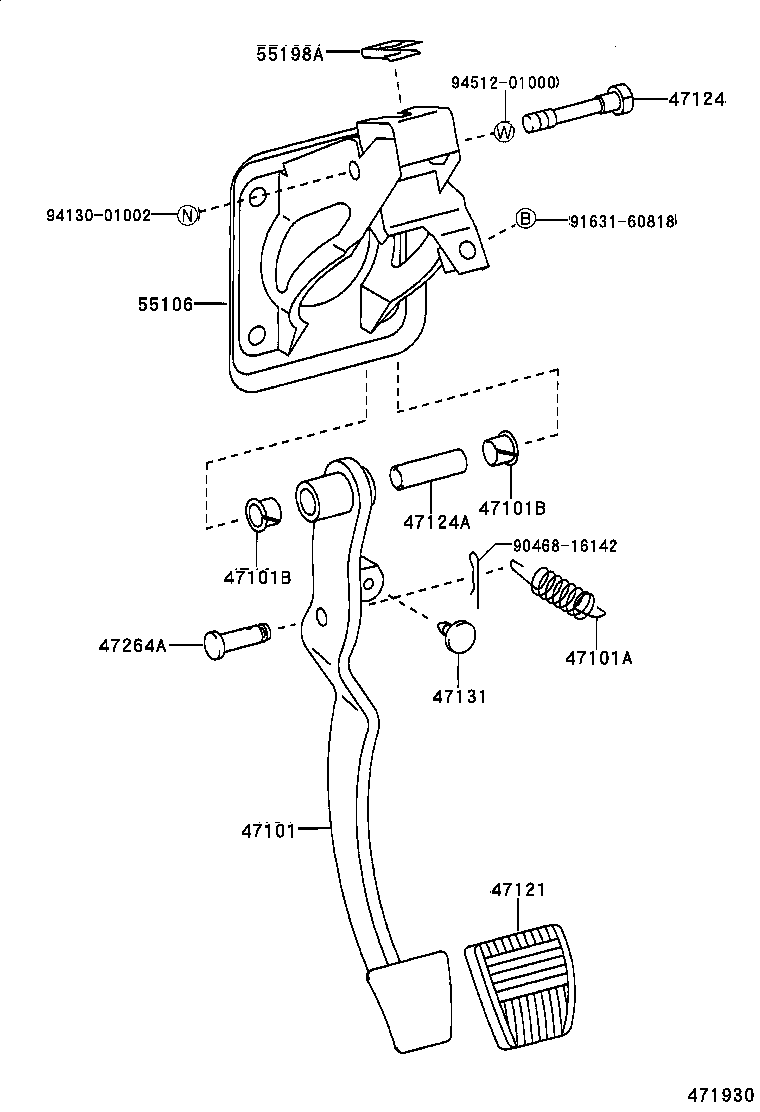  QUALIS |  BRAKE PEDAL BRACKET