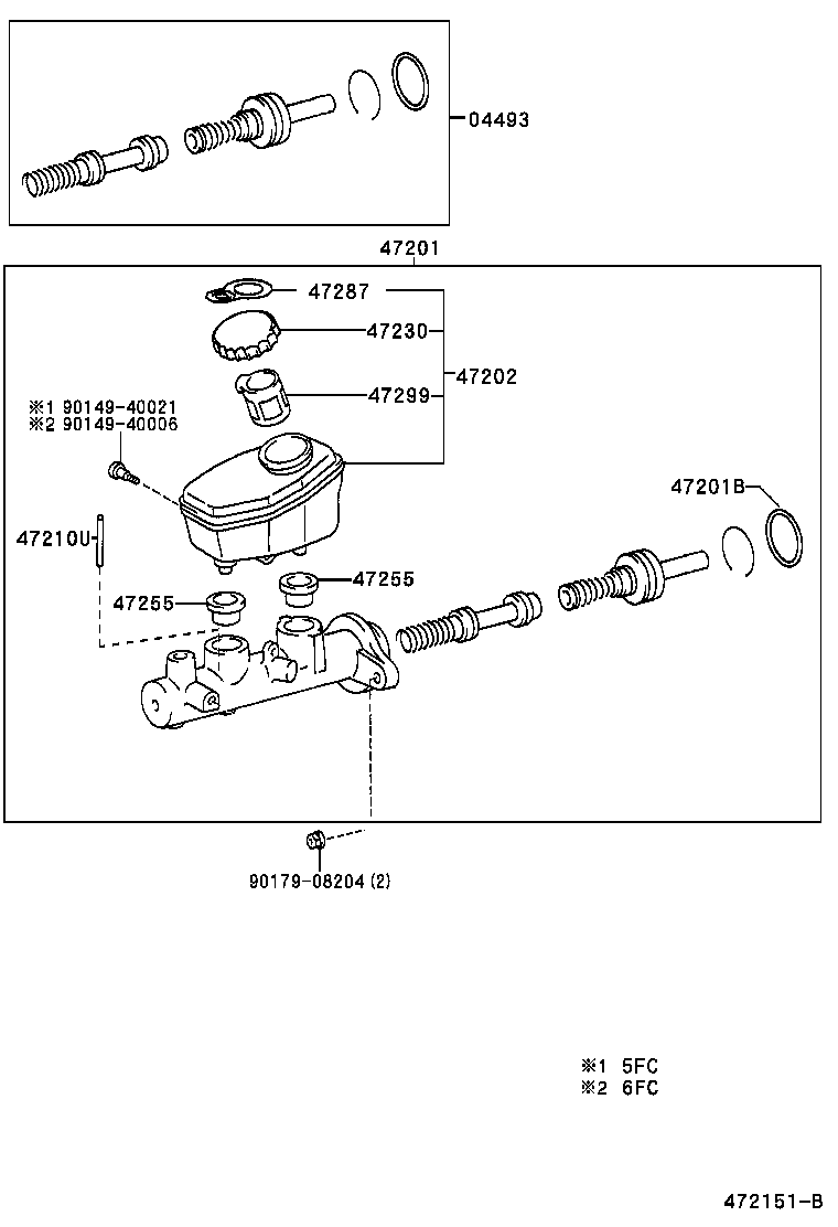  LS430 |  BRAKE MASTER CYLINDER