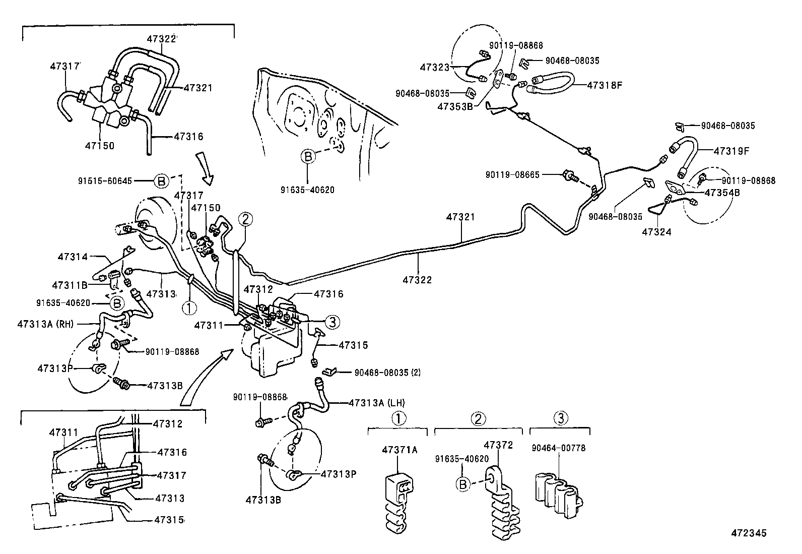  YARIS ECHO 4D |  BRAKE TUBE CLAMP