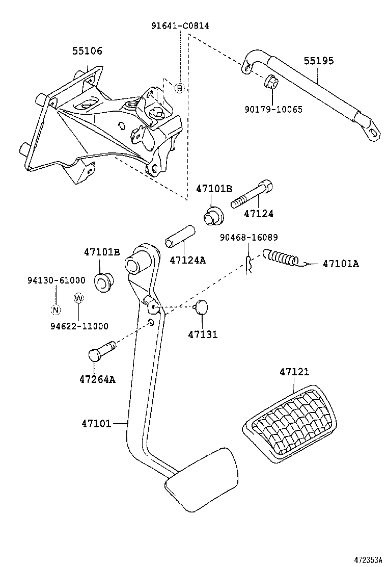  SC430 |  BRAKE PEDAL BRACKET