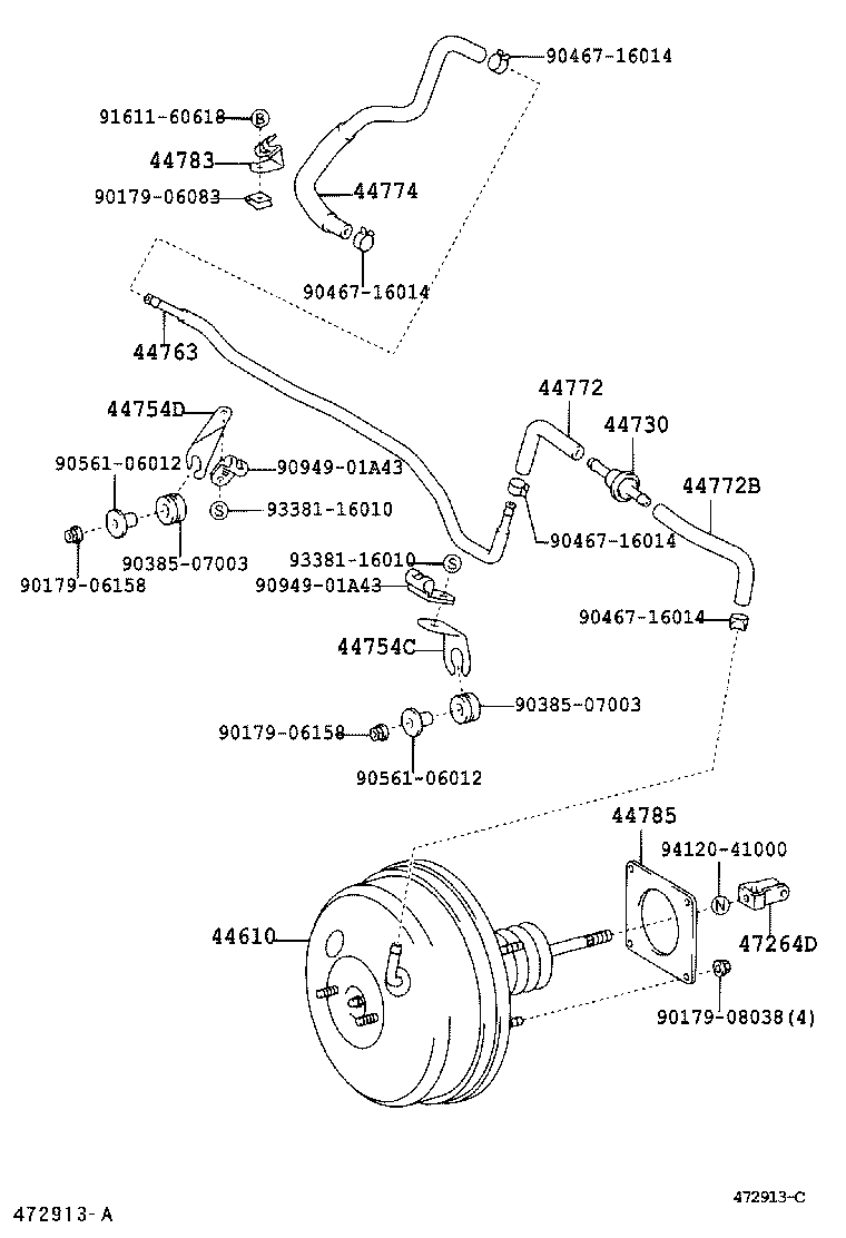  CAMRY |  BRAKE BOOSTER VACUUM TUBE