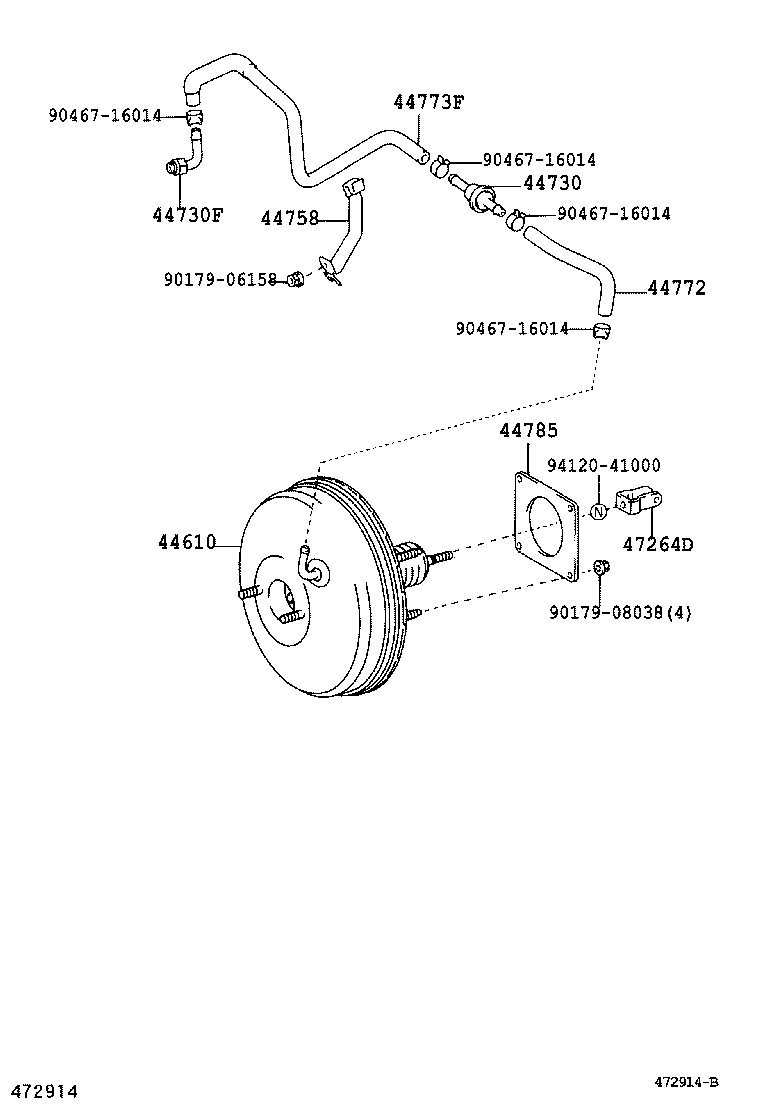  CAMRY |  BRAKE BOOSTER VACUUM TUBE