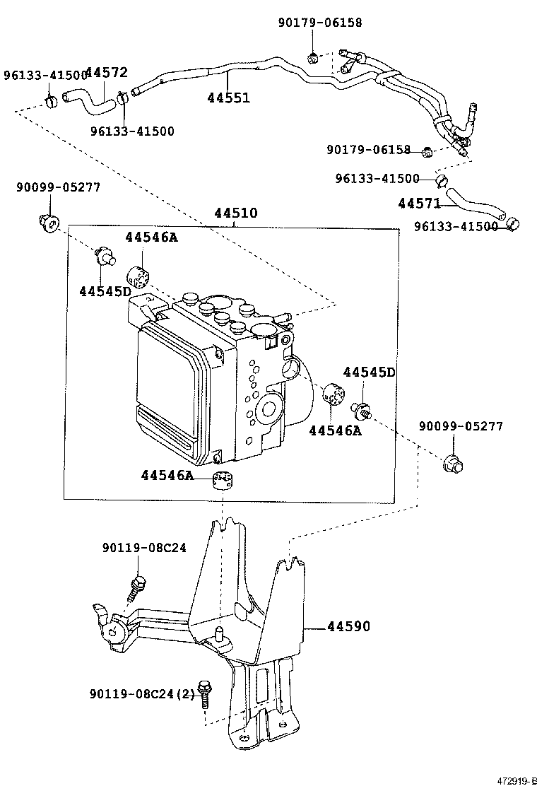  CAMRY |  BRAKE TUBE CLAMP