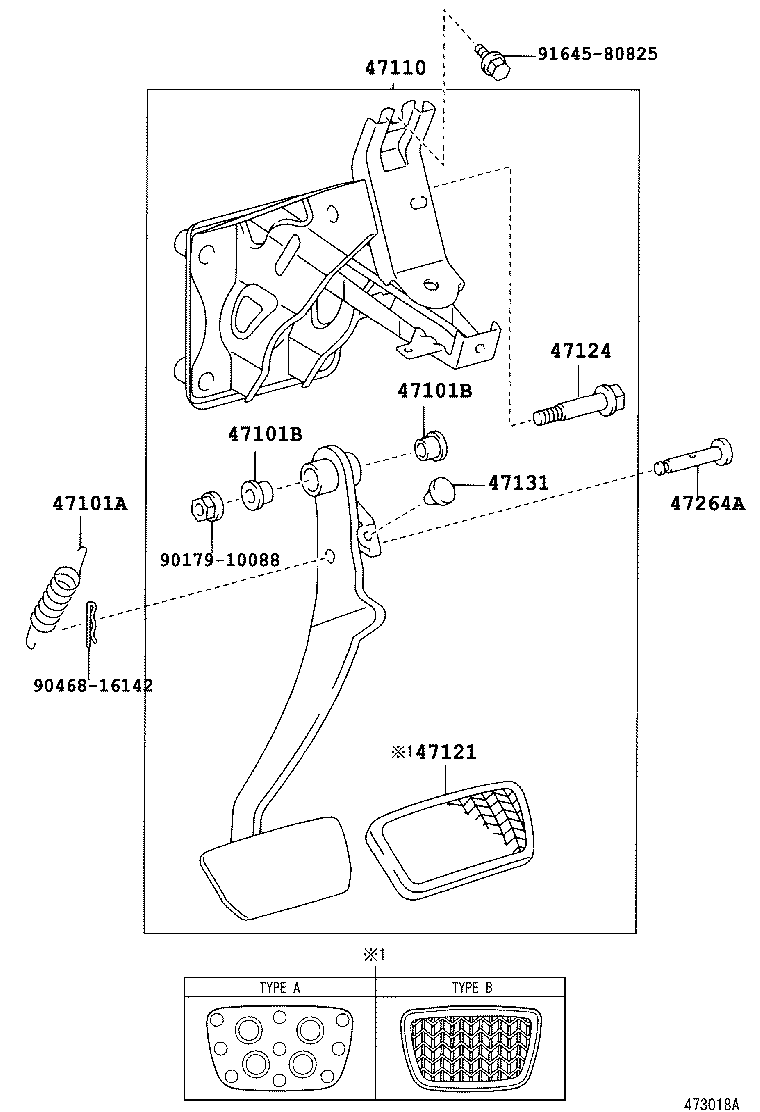  CAMRY AUSTRALIA |  BRAKE PEDAL BRACKET