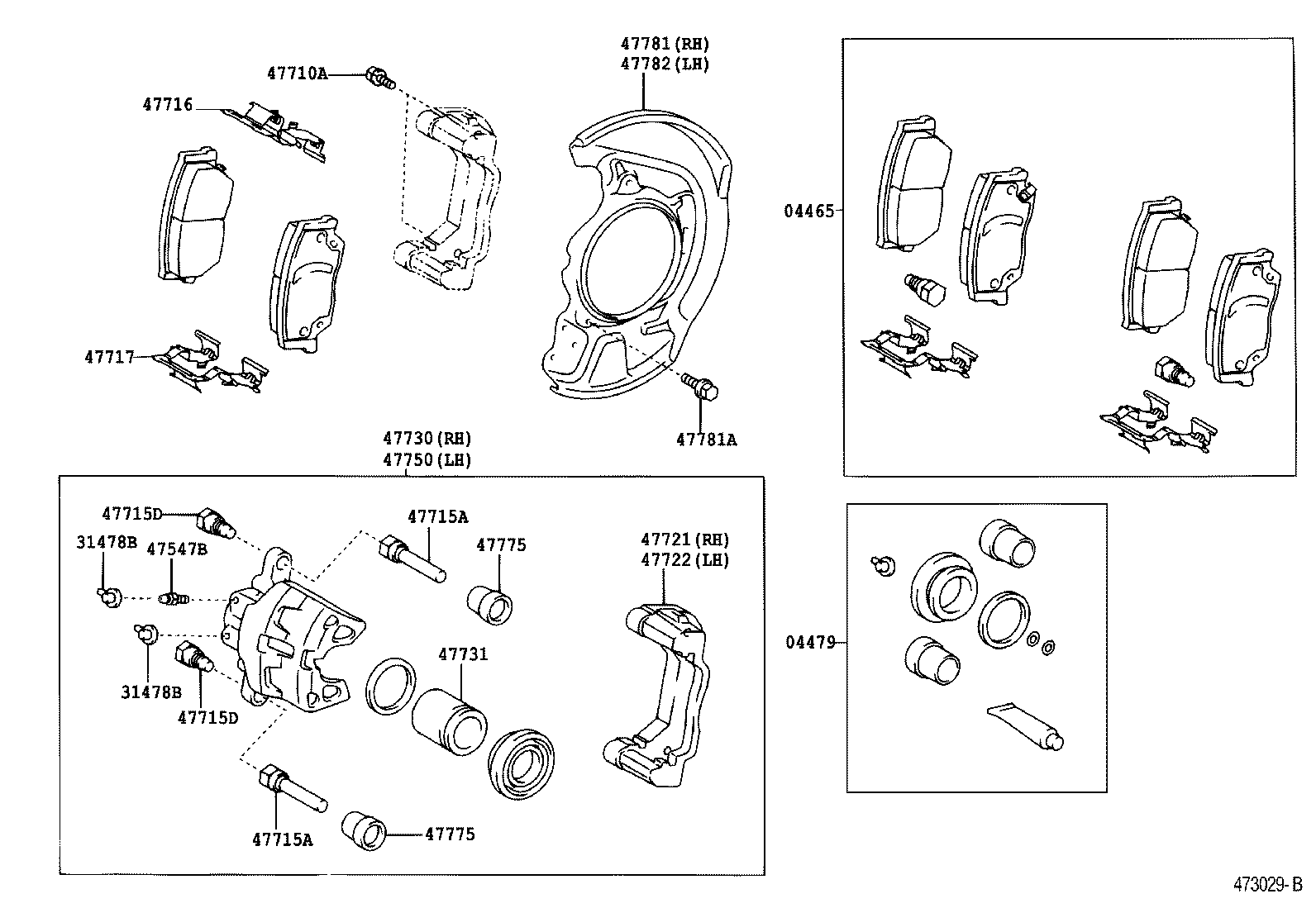  AVALON |  FRONT DISC BRAKE CALIPER DUST COVER