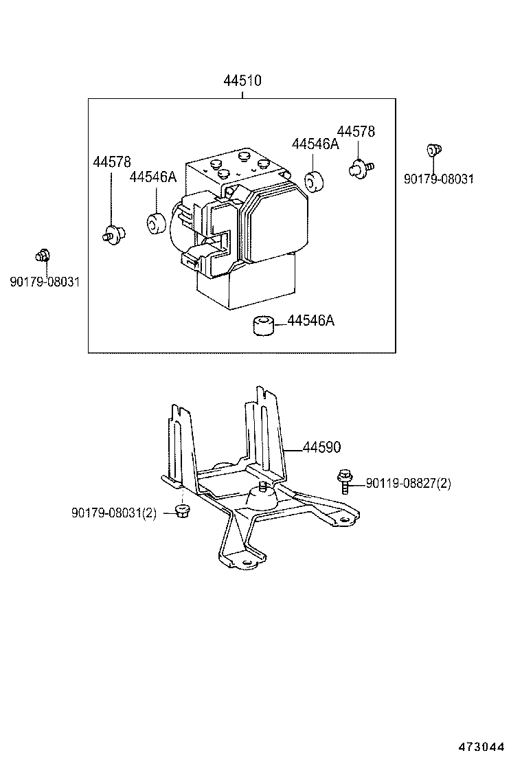  CAMRY AUSTRALIA |  BRAKE TUBE CLAMP