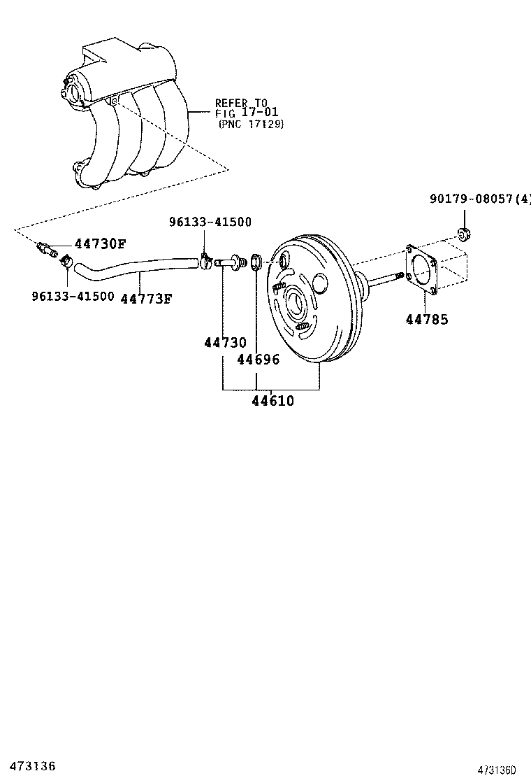  LAND CRUISER PRADO |  BRAKE BOOSTER VACUUM TUBE