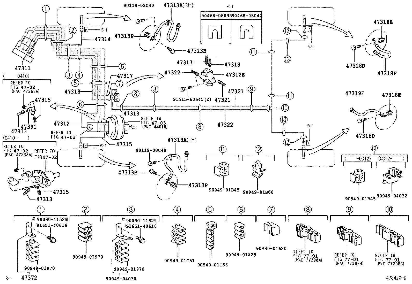  AVENSIS |  BRAKE TUBE CLAMP