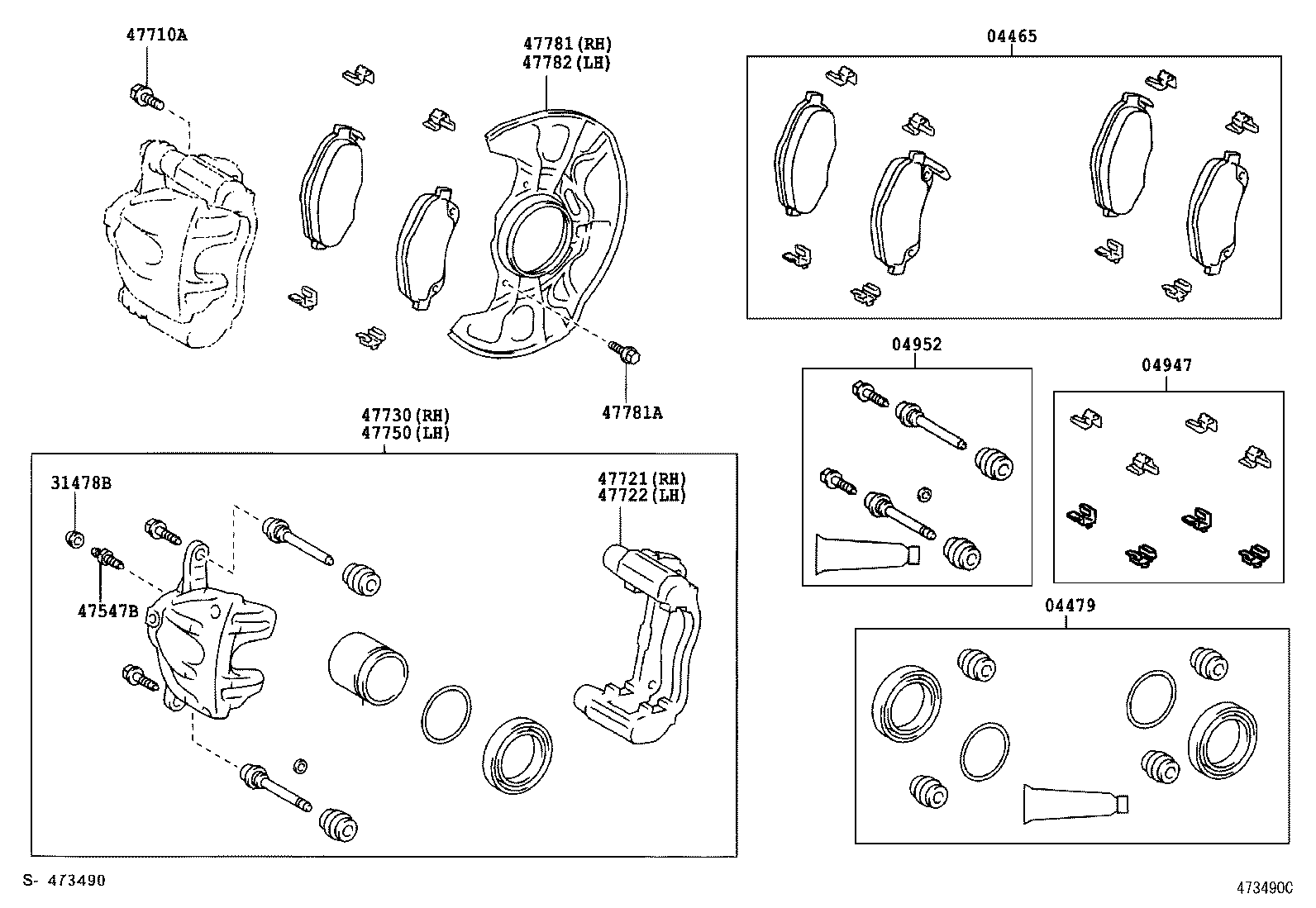  AVENSIS |  FRONT DISC BRAKE CALIPER DUST COVER