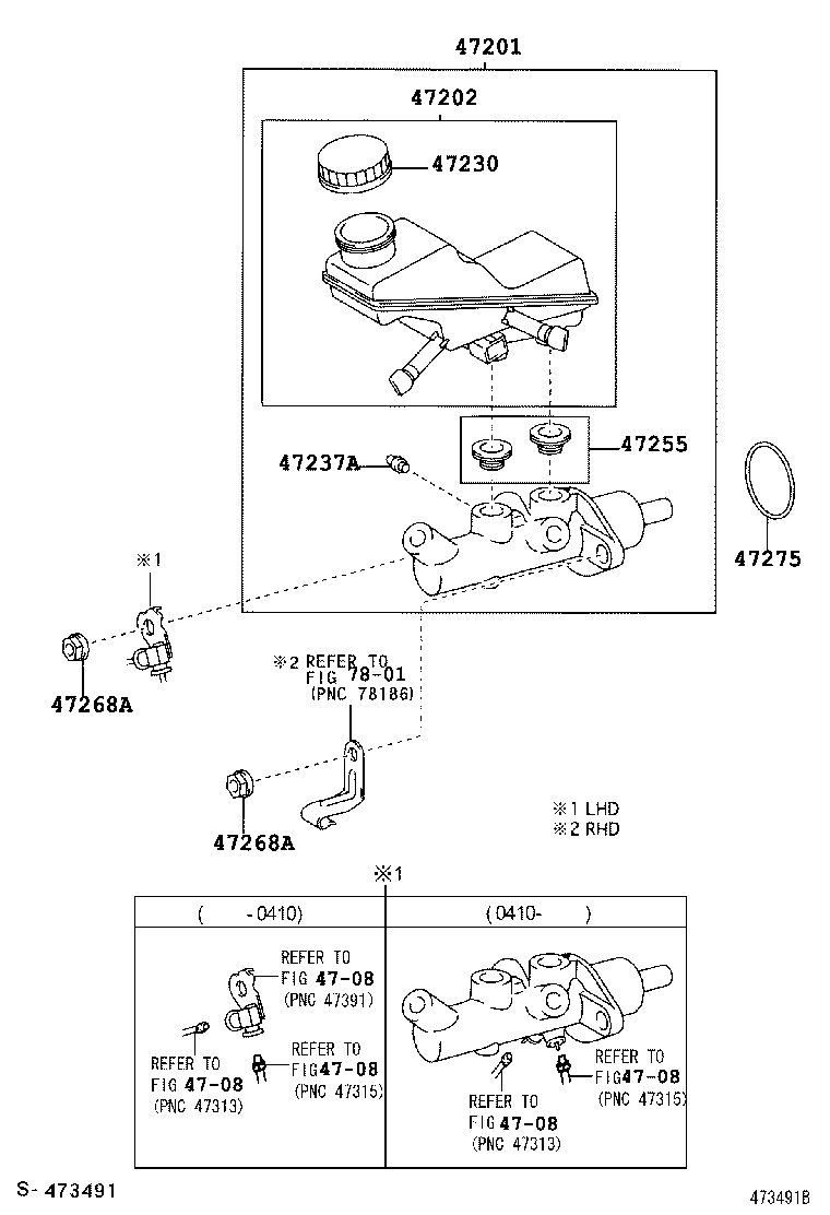  AVENSIS |  BRAKE MASTER CYLINDER
