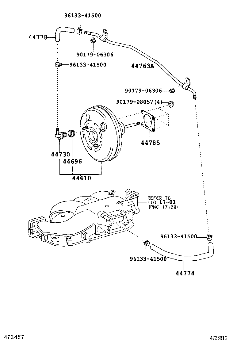  LAND CRUISER PRADO |  BRAKE BOOSTER VACUUM TUBE