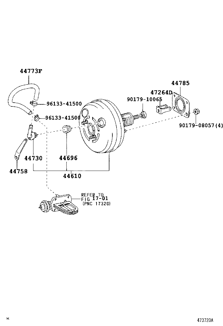  KLUGER |  BRAKE BOOSTER VACUUM TUBE