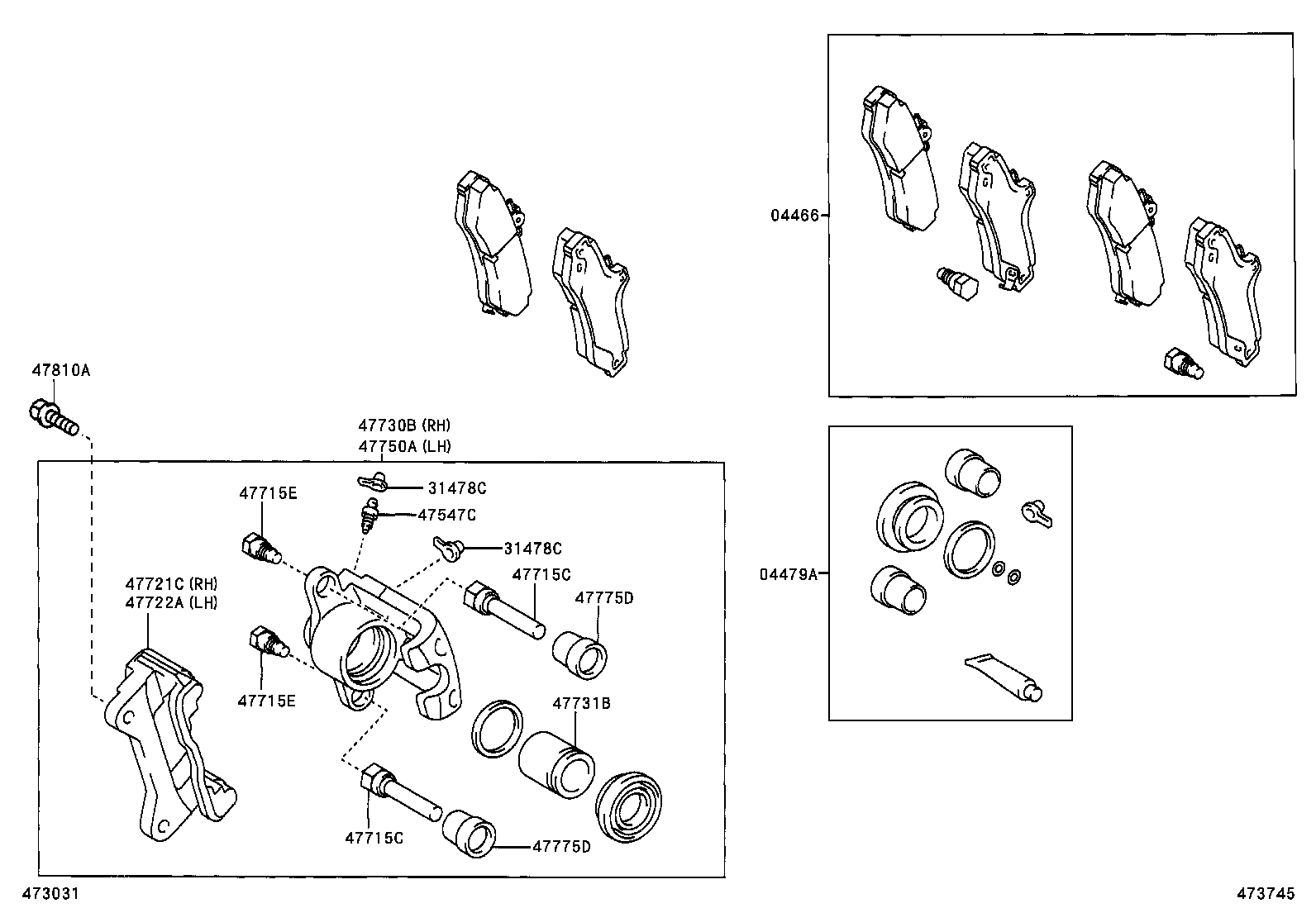  AVALON |  REAR DISC BRAKE CALIPER DUST COVER