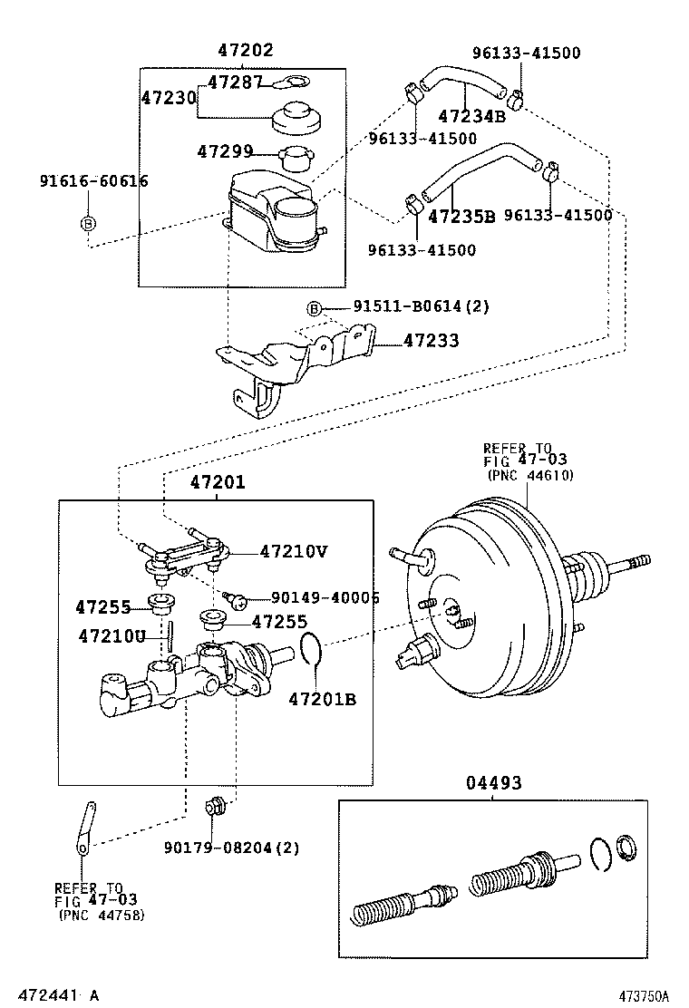  PICNIC AVENSIS VERSO |  BRAKE MASTER CYLINDER