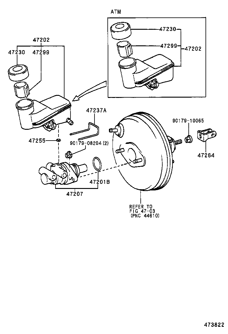  YARIS ECHO 3D 5D |  BRAKE MASTER CYLINDER