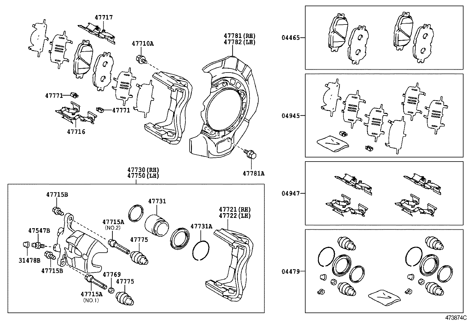  CAMRY |  FRONT DISC BRAKE CALIPER DUST COVER