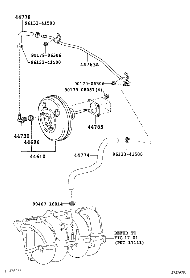  LAND CRUISER PRADO |  BRAKE BOOSTER VACUUM TUBE