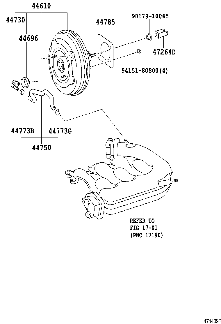  GS30 35 43 460 |  BRAKE BOOSTER VACUUM TUBE