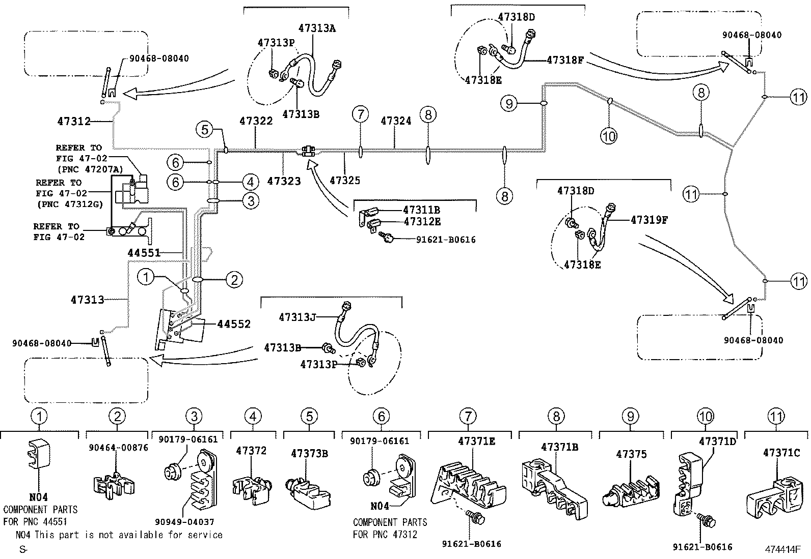  GS30 35 43 460 |  BRAKE TUBE CLAMP