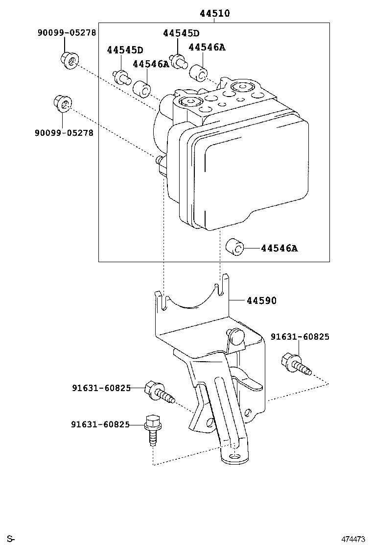  YARIS |  BRAKE TUBE CLAMP