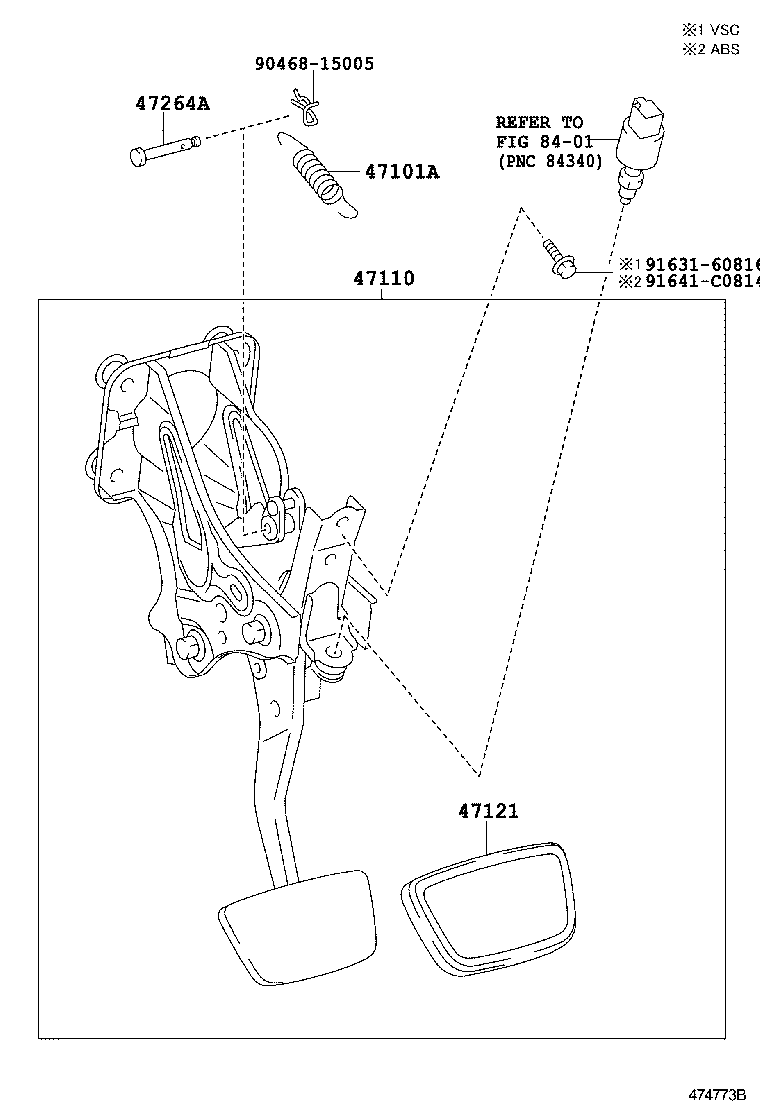  REIZ |  BRAKE PEDAL BRACKET