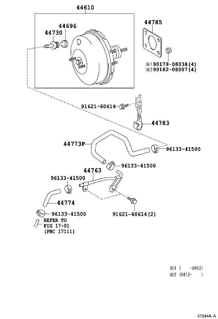  TOYOTA XA |  BRAKE BOOSTER VACUUM TUBE