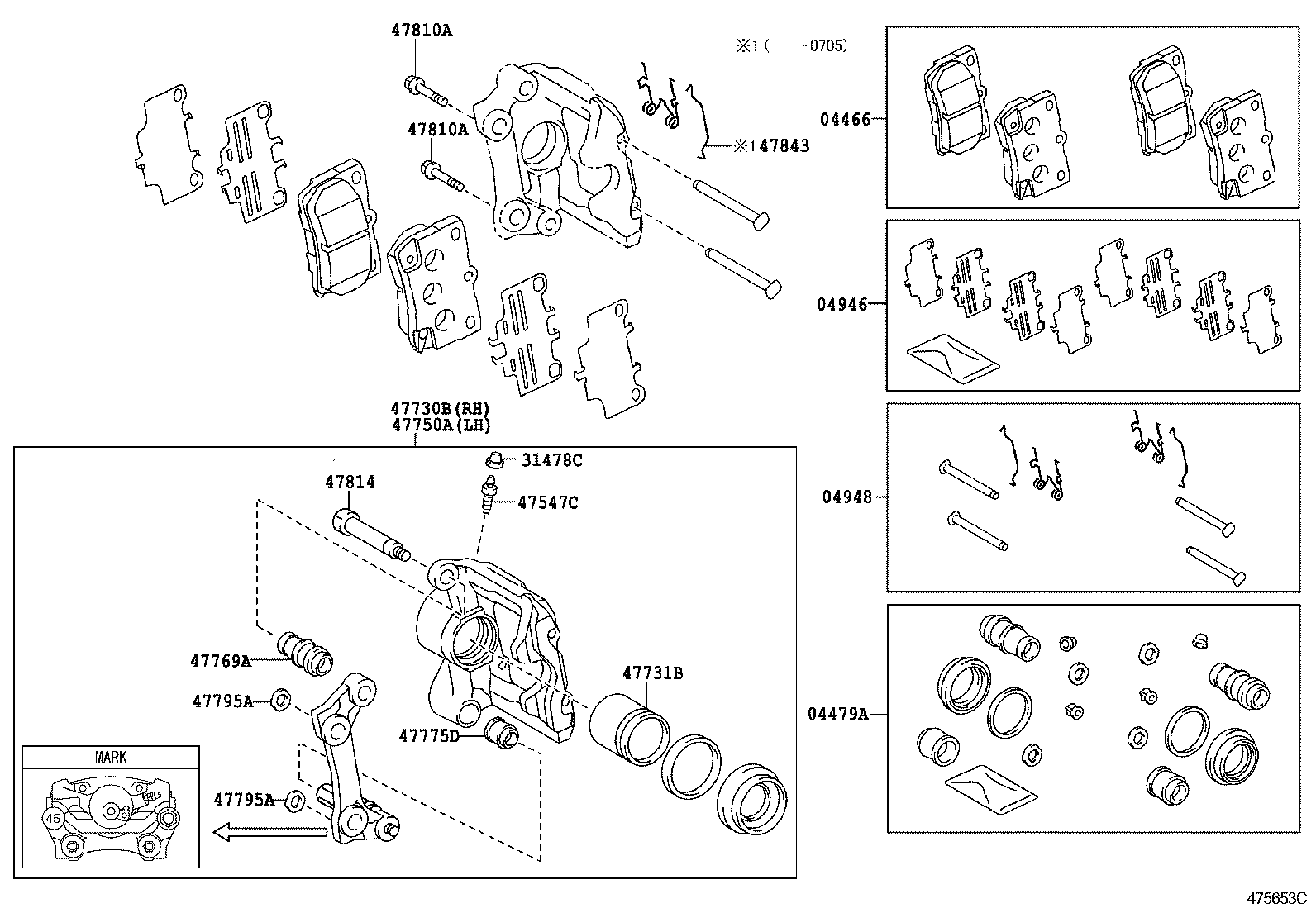  GS450H |  REAR DISC BRAKE CALIPER DUST COVER