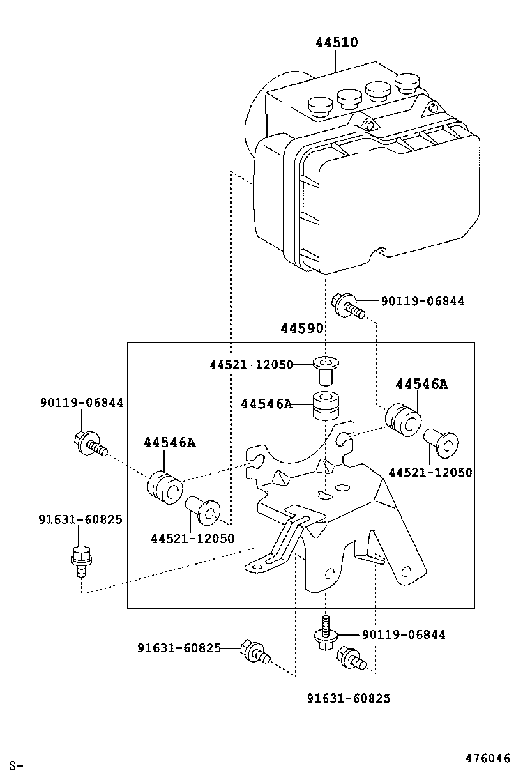  YARIS |  BRAKE TUBE CLAMP