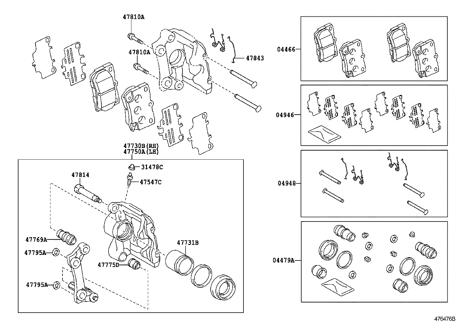  GS450H |  REAR DISC BRAKE CALIPER DUST COVER