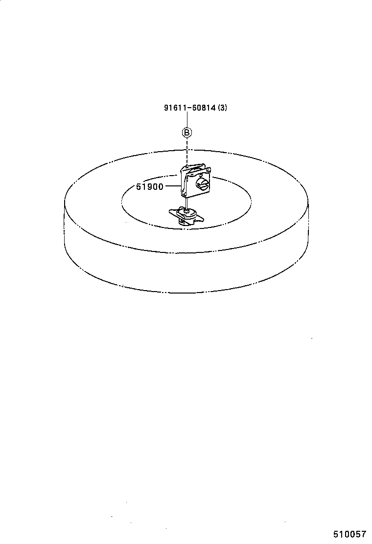  T U V |  SPARE WHEEL CARRIER