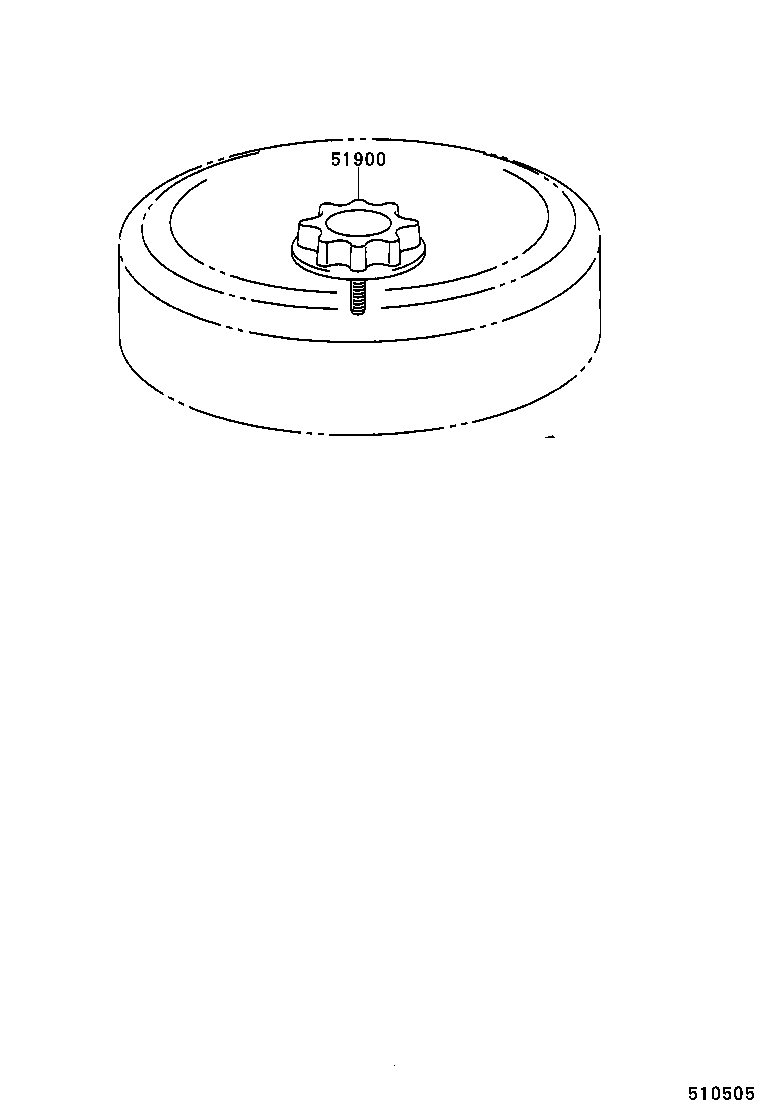  YARIS ECHO 4D |  SPARE WHEEL CARRIER