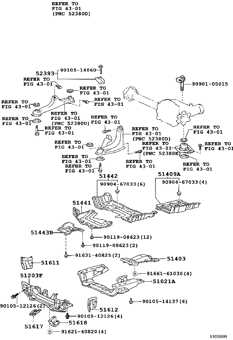  HIACE VAN COMUTER |  SUSPENSION CROSSMEMBER UNDER COVER