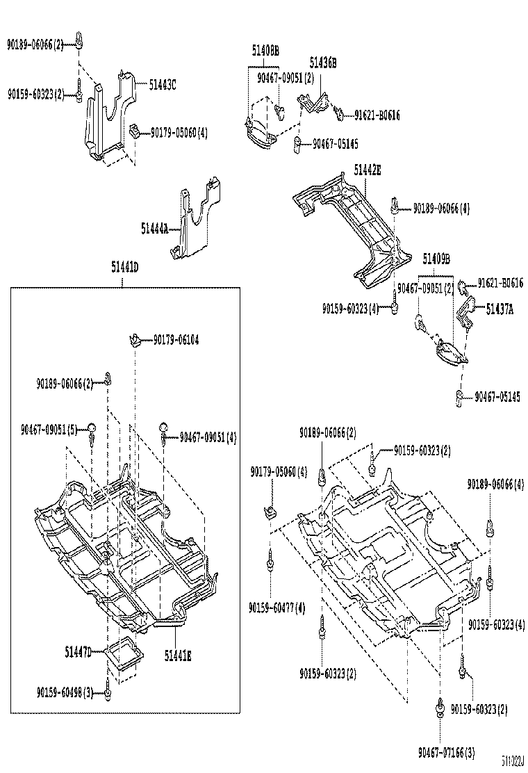  CROWN |  SUSPENSION CROSSMEMBER UNDER COVER