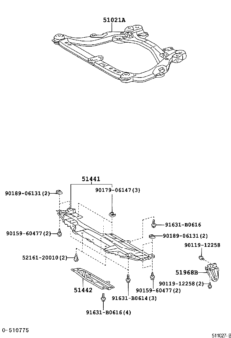  ALPHARD |  SUSPENSION CROSSMEMBER UNDER COVER