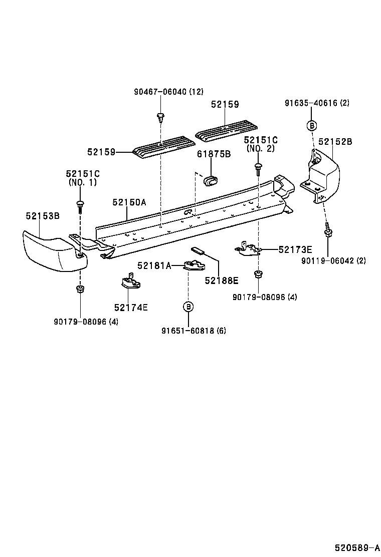  QUALIS |  REAR BUMPER BUMPER STAY