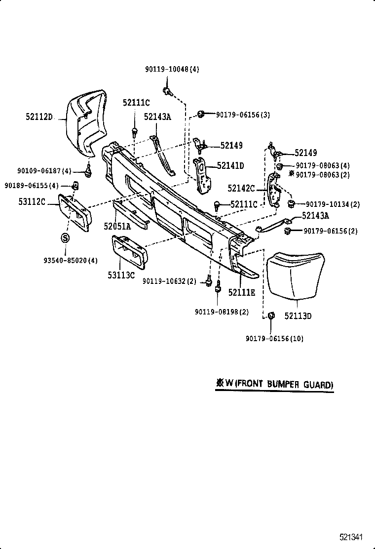  LAND CRUISER 80 |  FRONT BUMPER BUMPER STAY