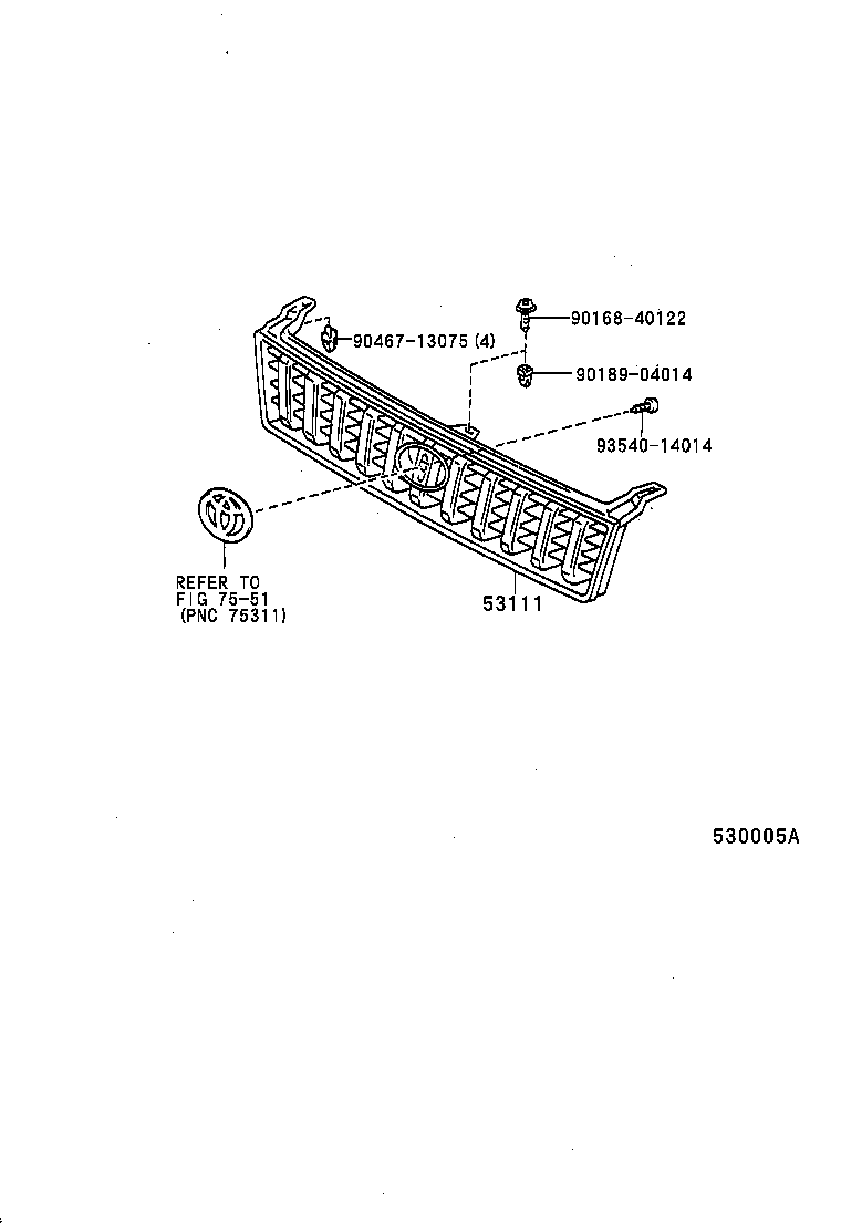  LAND CRUISER 90 |  RADIATOR GRILLE