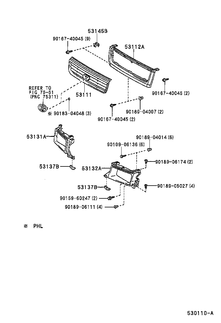  T U V |  RADIATOR GRILLE