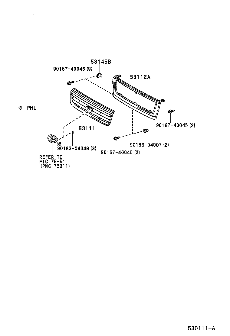  T U V |  RADIATOR GRILLE