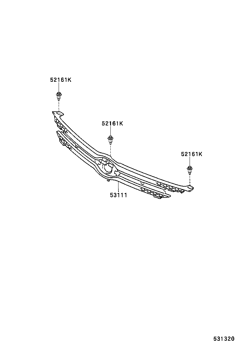  YARIS ECHO 4D |  RADIATOR GRILLE