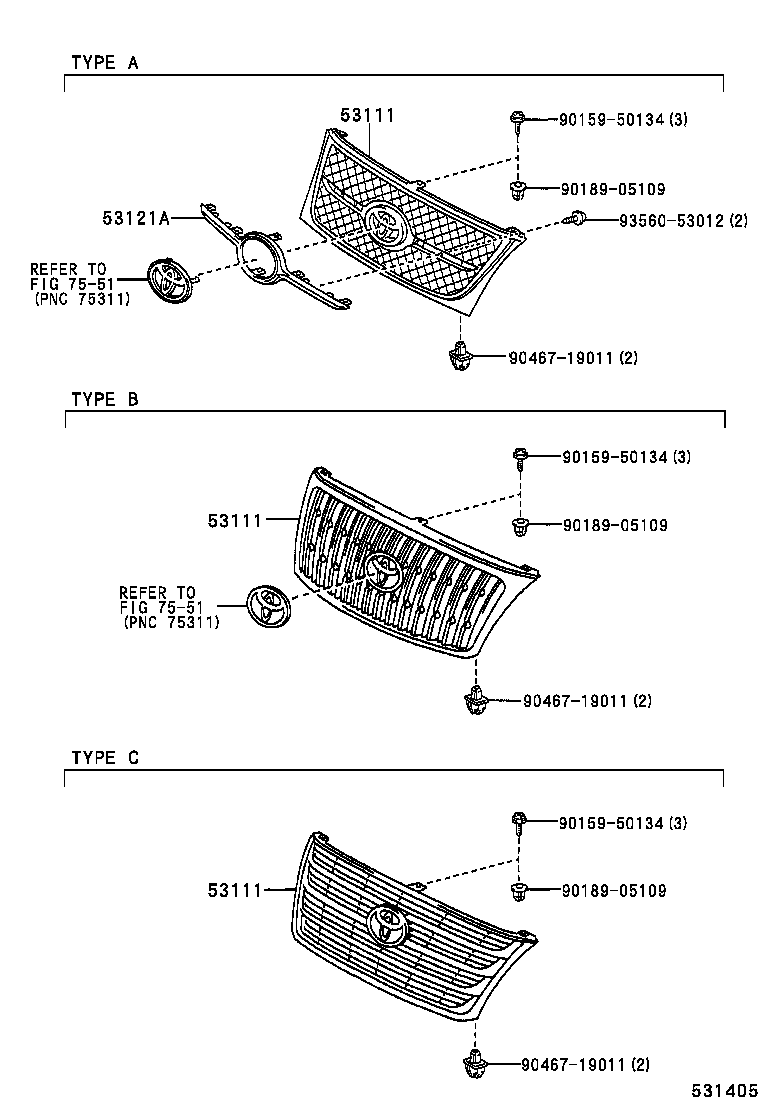  T U V |  RADIATOR GRILLE
