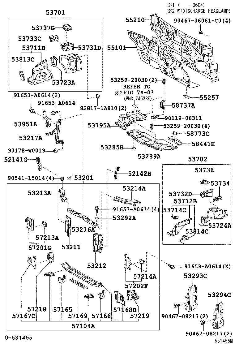  AVENSIS |  FRONT FENDER APRON DASH PANEL