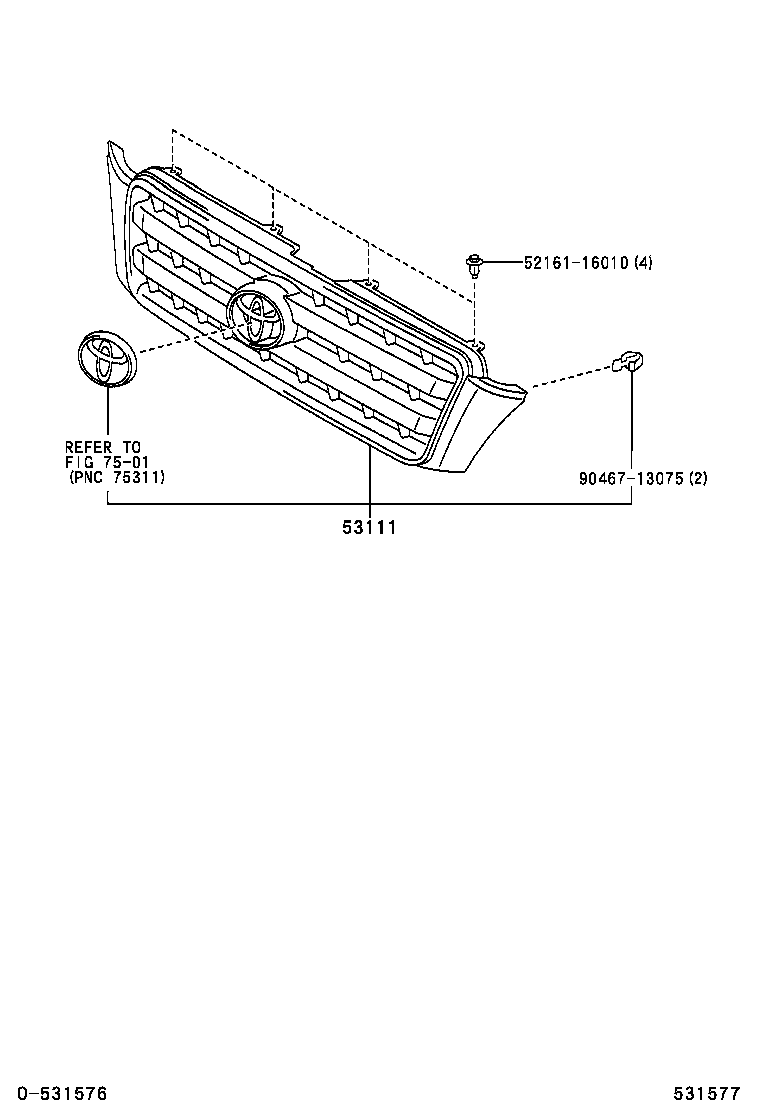  KLUGER |  RADIATOR GRILLE