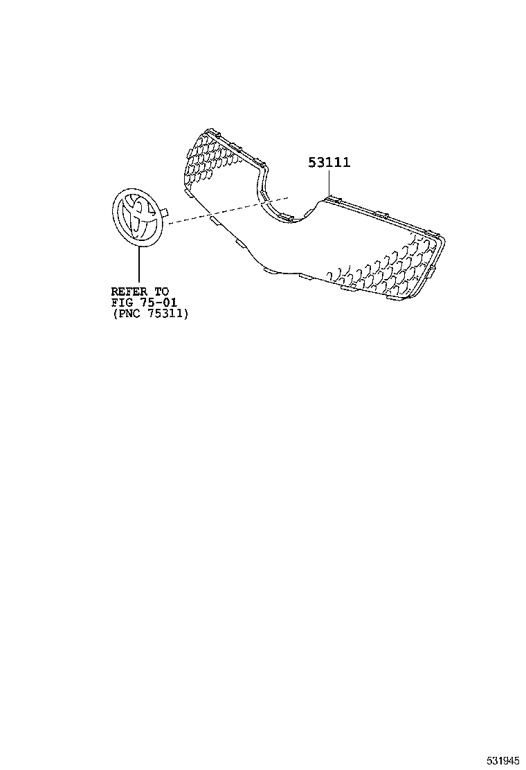  YARIS |  RADIATOR GRILLE